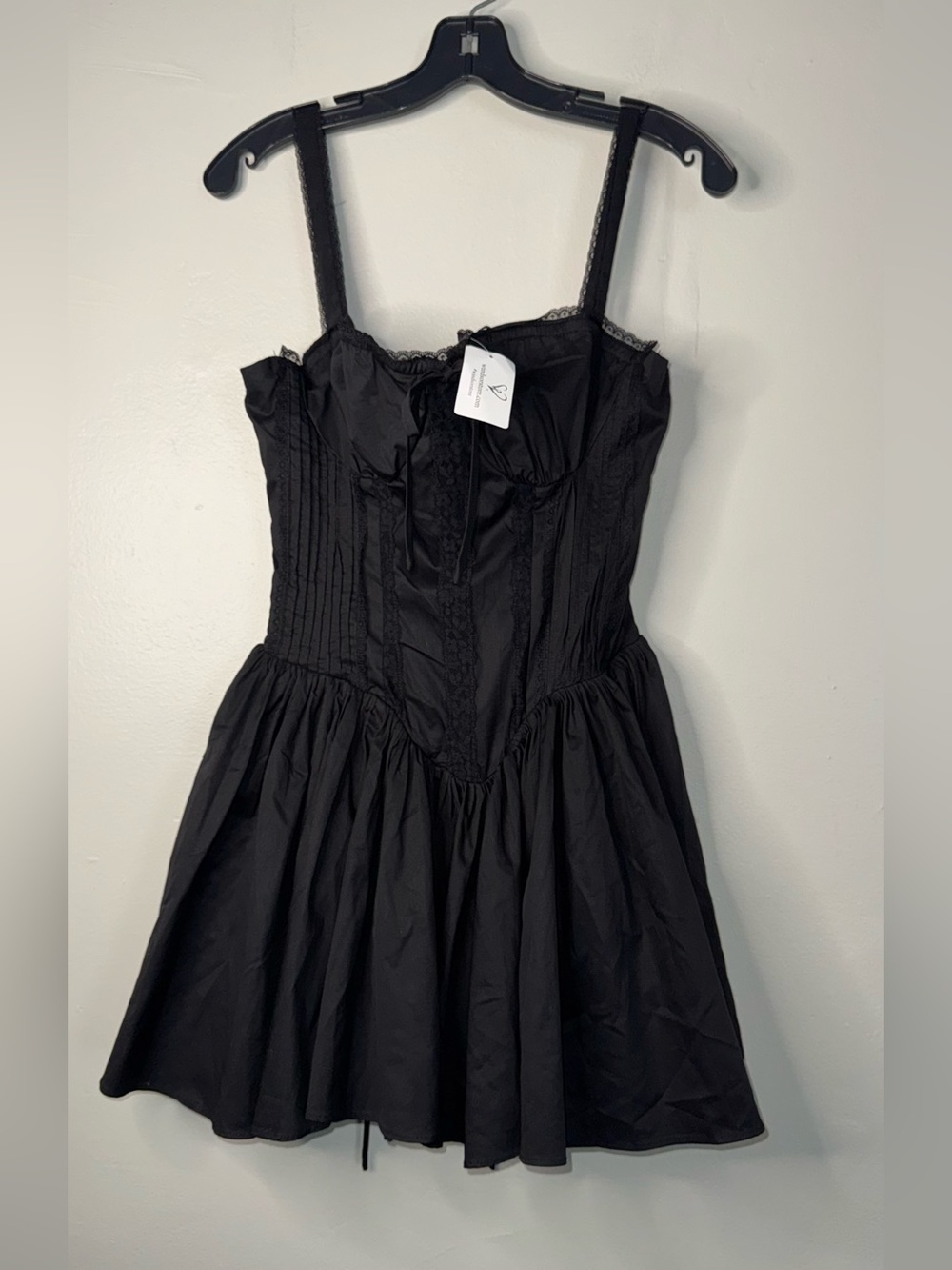 Windsor Black Corset Lace-Up Mini Dress - Picture 5 of 14